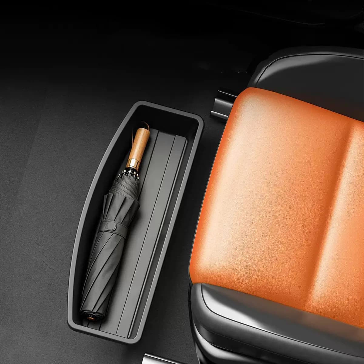 Boîte de rangement sous le siège de voiture, organisateur de tiroir en ABS, plateau universel antidérapant pour siège avant, accessoires intérieurs.